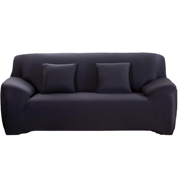 Sätesöverdrag Z148 svart 3-sits soffa (190 - 230 cm)