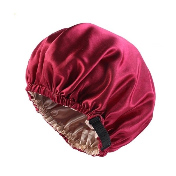 Satijnen slaapmuts rood