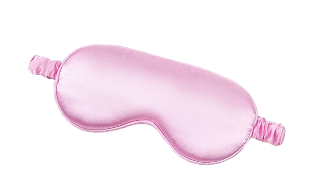 Satin sovemaske rosa