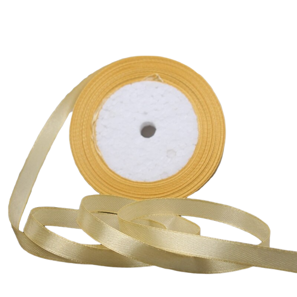 Satinband 10 mm/22 m golden