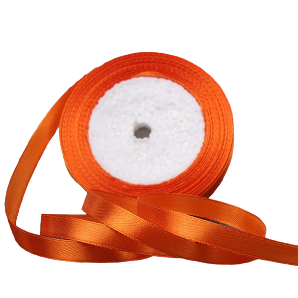 Satinband 25 mm/22 m orange