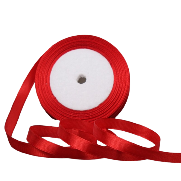 Satinband 50 mm/22 m rot