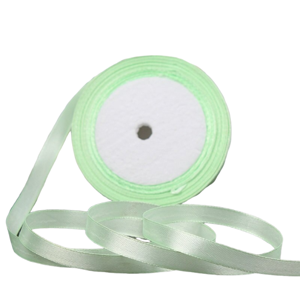 Satinbånd 6 mm/22 m mintgrøn