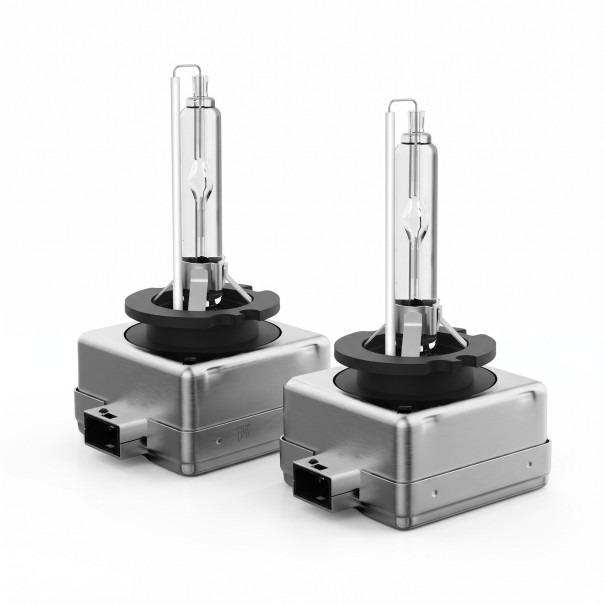 Sats med 2 st xenonlampor D2S 35 W 12 V 8000 K Glasbrännare och metallhållare Vitt ljus med blå nyans För strålkastare 1