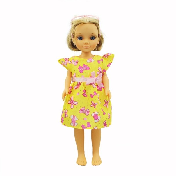 Šaty s mašľou pre bábiku 3