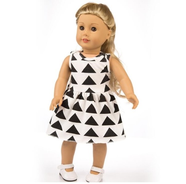 Šaty s potlačou pre bábiku 1
