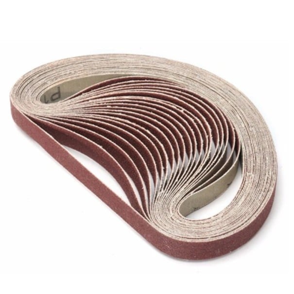 Satz Schleifbänder 520 x 20 mm Körnung 400 10 Stk für Bandschleifer feines Schleifen von Holz Metall und Oberflächenfinish