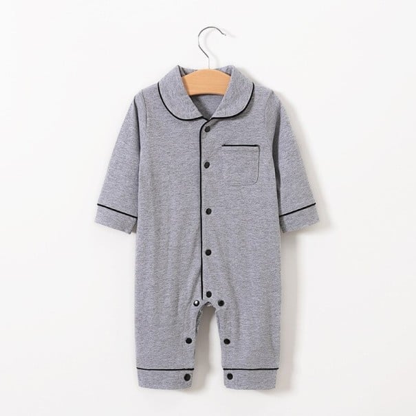 Säuglingsoverall T2653 grau 6-9 Monate