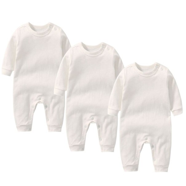 Säuglingsoveralls 3 Stück T2581 weiß 3-6 Monate