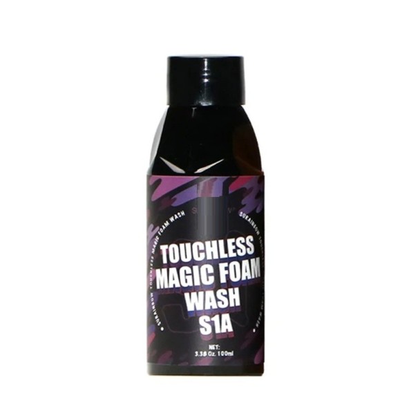 Savon mousse rose pour voitures 100 ml Mousse nettoyante avec cire Luit et protège la peinture de la voiture Haute mousse Rinçage facile 1