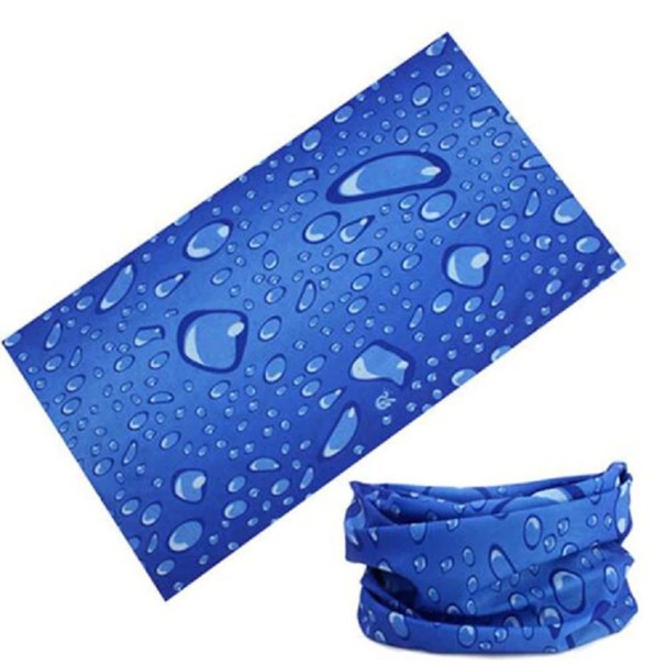 Scaldacollo unisex con stampa - Gocce d'acqua 1