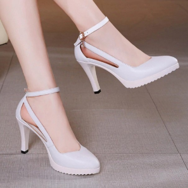 Scarpe con tacco eleganti Julie bianco 42