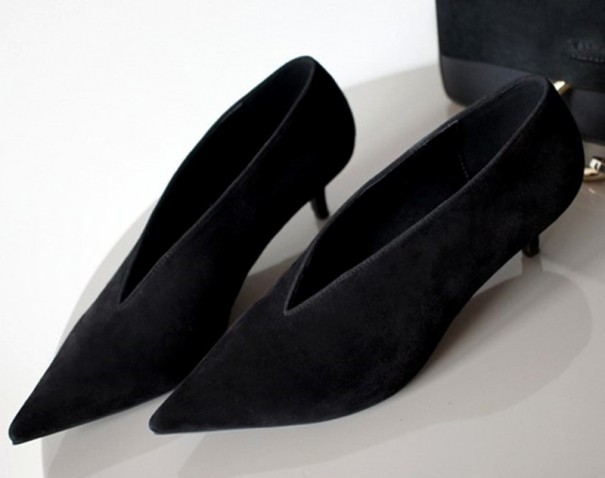 Scarpe con tacco Marie nero opaco 39