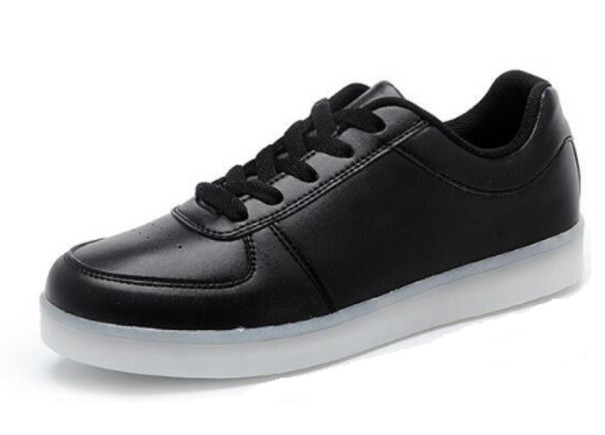 Scarpe da ginnastica luminose per bambini A352 nero 30