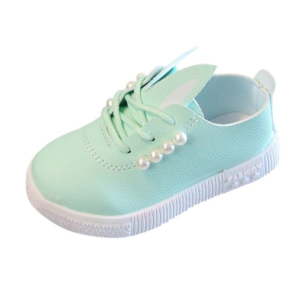 Scarpe da ragazza con perle verde 24,5