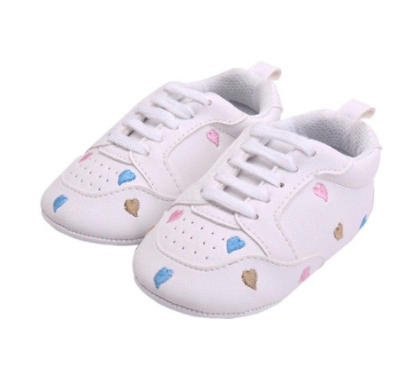 Scarpine in pelle per bambini A481 multicolore 6-12 mesi
