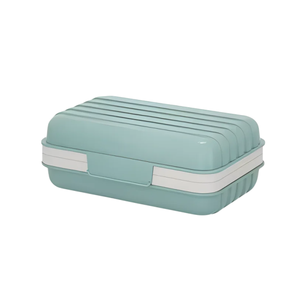 Scatola da viaggio in plastica per sapone con coperchio 12×7,6×5 cm Porta sapone per il bagno Scatola per sapone da viaggio Protezione portatile 1