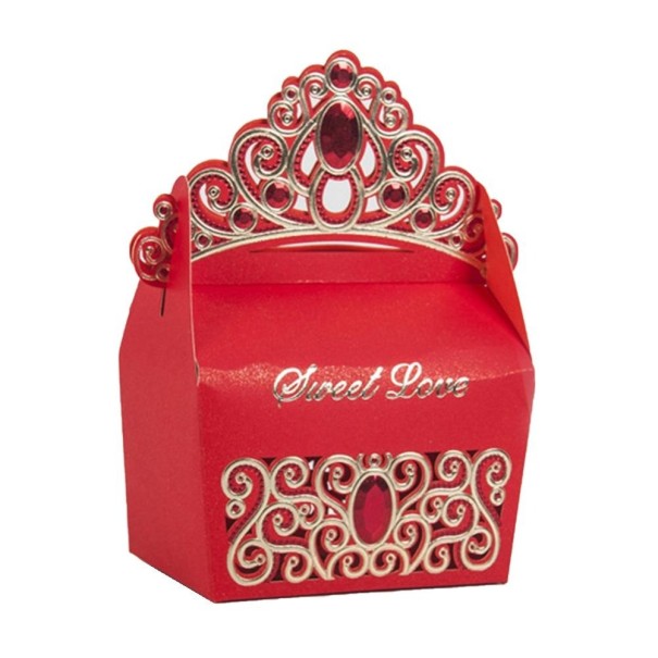 Scatola regalo per dolci 10 pz rosso