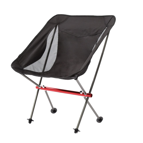 Scaun pliabil de camping negru