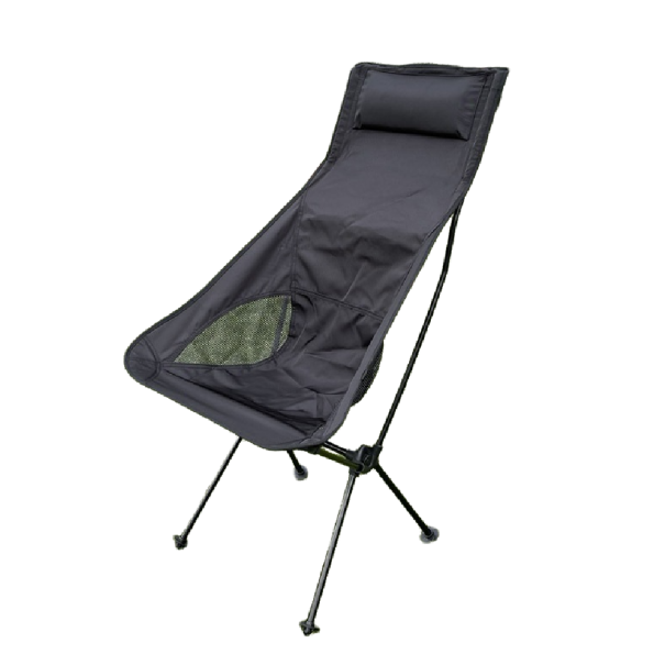Scaun pliabil de camping negru