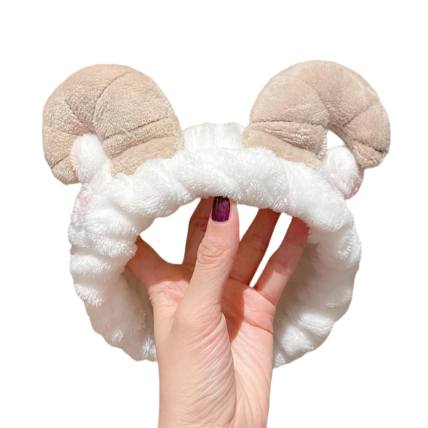 Schapen cosmetische hoofdband wit