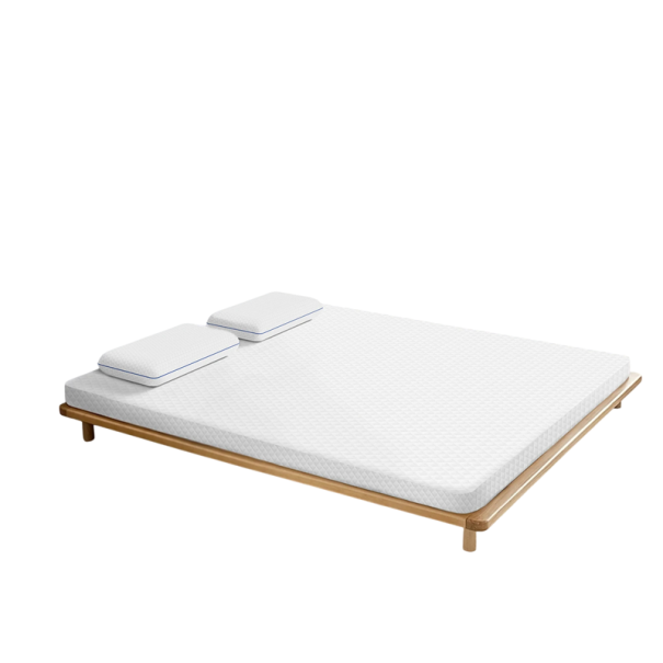 Schaumstoffmatratze mit geliger Oberflächenbeschichtung 100x200x7 cm gesteppten Bezug weiß für Einzelbett im Schlafzimmer, im Ferienhaus und im Gästezimmer
