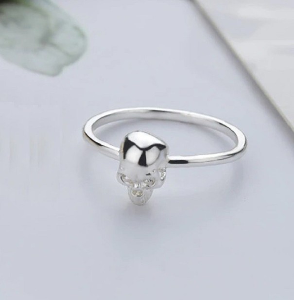 Schedelring zilver