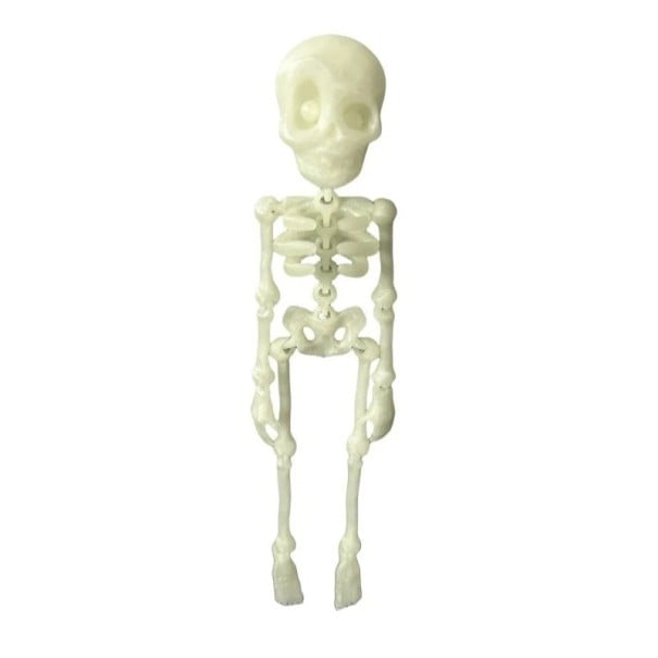 Schelet magnetic ajustabil care strălucește în întuneric 18 cm figură flexibilă decorativă pentru frigider și interior 1