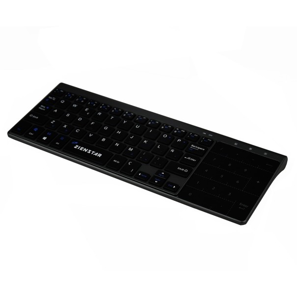 Schlanke kabellose Tastatur mit Touchpad/Ziffernblock K353 1