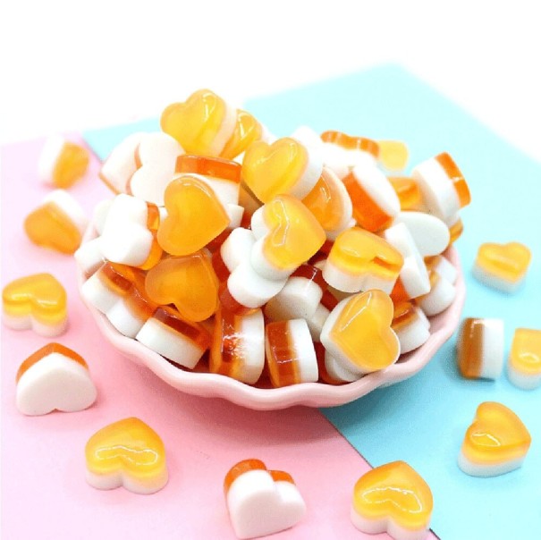 Schleimherzen 10 Stk orange