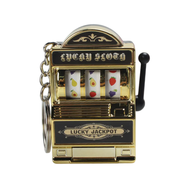 Schlüsselanhänger in Form eines Obstautomaten, Mini-Spielzeug, Anti-Stress-Dekoration, süßes Rucksack-Accessoire, Geschenk für Kinder und Erwachsene golden