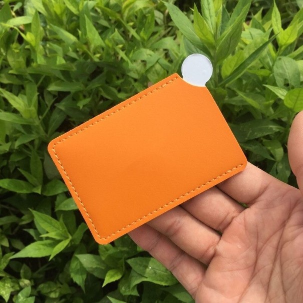 Schminkspiegel mit Etui orange