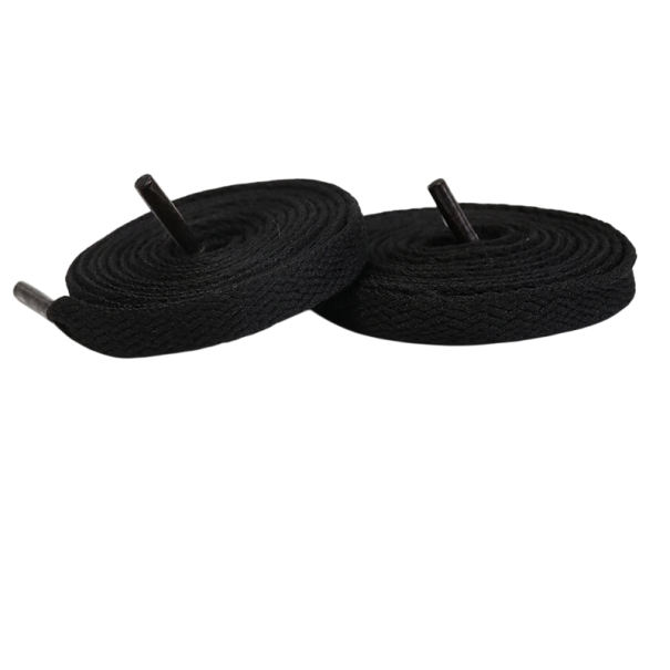 Schnürsenkel für Schuhe 120 cm Robuste Schnürsenkel aus Polyesterfaden Klassische Schnürsenkel für Knöchel- und Outdoor-Schuhe schwarz