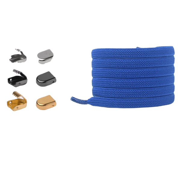 Schnürsenkel mit Verschluss T943 blau