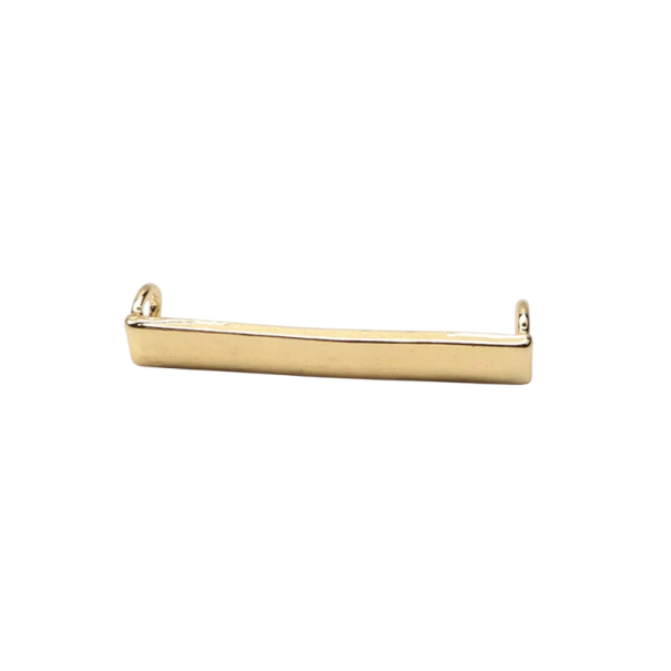 Schoen veters decoratie rechthoek 4,2 cm metalen versiering voor veters minimalistische accessoire voor veterschoenen goud