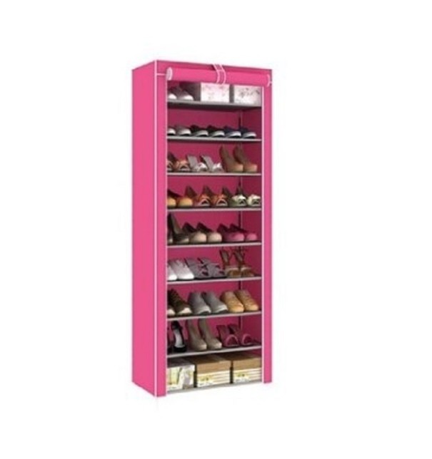 Schuh-Organizer dunkelrosa