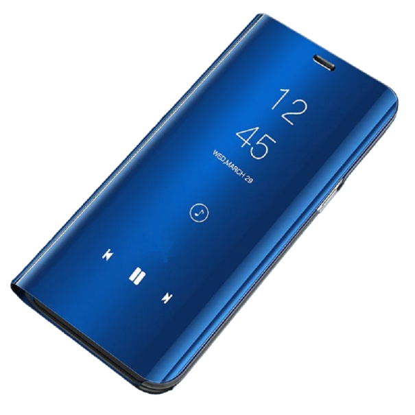 Schutzhülle mit Spiegeleffekt für das Samsung Galaxy S9 blau