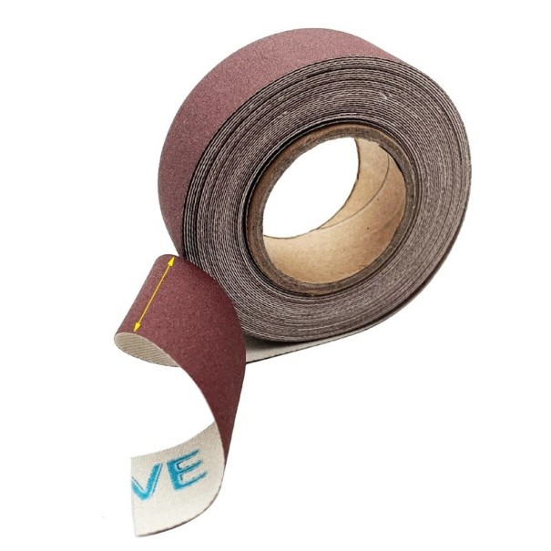 Schuurband 8 m x 25 mm korrelatie 80 voor bandschuurmachine grof schuren van hout metaal materiaalverwijdering en oppervlaktebewerking 1