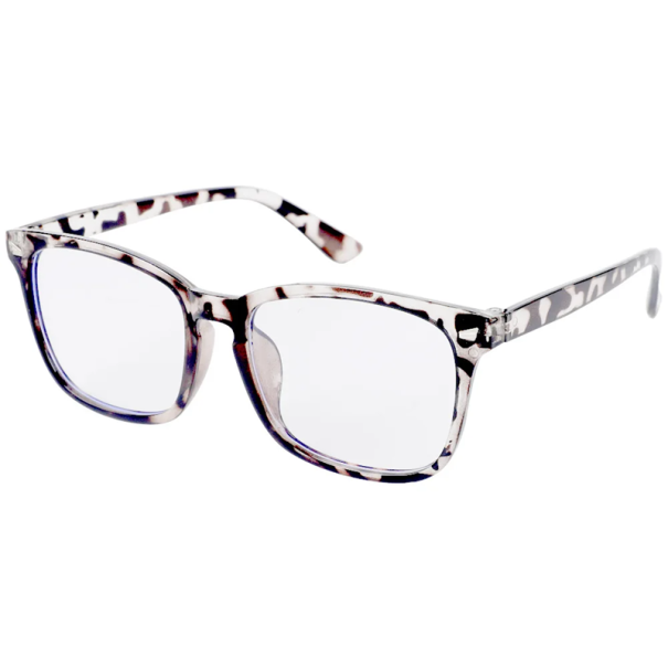 Schwarz-Weiß-Brille aus Kunststoff mit Blaulichtfilter. Augenschutz bei der Arbeit am Computer. Elegantes Aussehen. Brille gegen Augenermüdung. 1