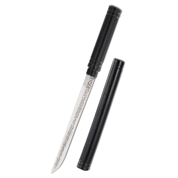 Schwarzes Designer-Ausbeinmesser aus handgeschmiedetem Edelstahl 19x10 cm Steak- und Obstbeil Scharfe, abgeschrägte Klinge mit Scheide 1
