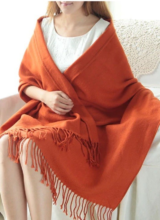 Sciarpa da donna J2349 arancione