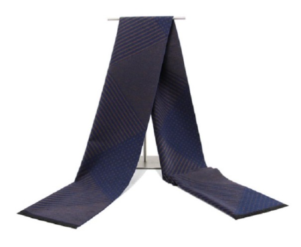 Sciarpa da uomo con triangoli J1453 blu