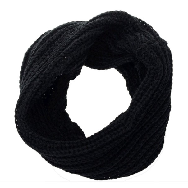 Sciarpa invernale da donna J508 nero