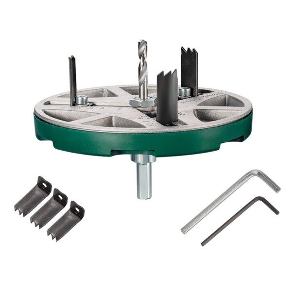 Scie circulaire réglable diamètre 45 mm–130 mm Outil de menuiserie pour plastique et bois Outil de perçage pour la découpe 1