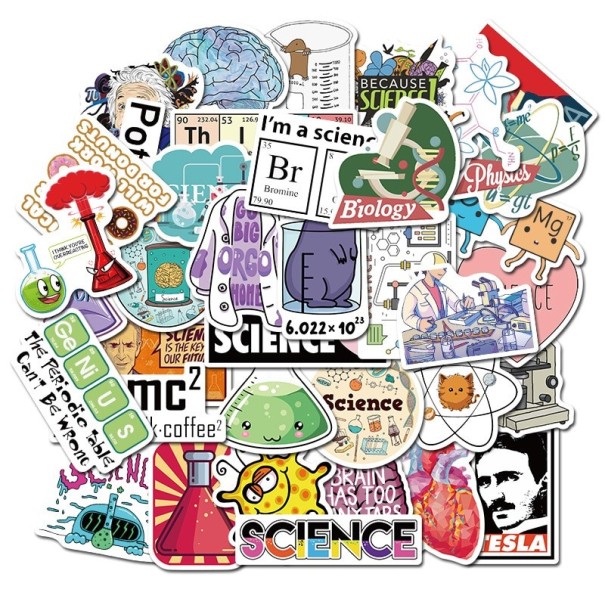 Scientific Stickers 50 pcs E226 1