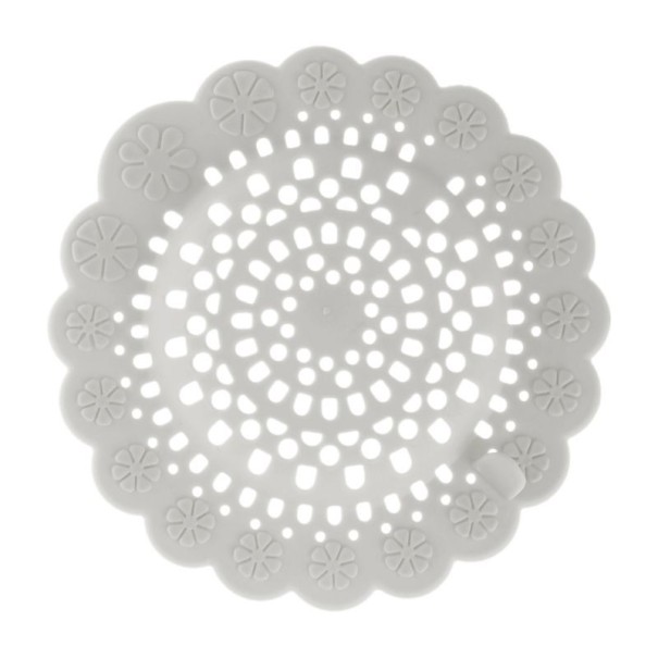 Scolapiatti a forma di fiore grigio