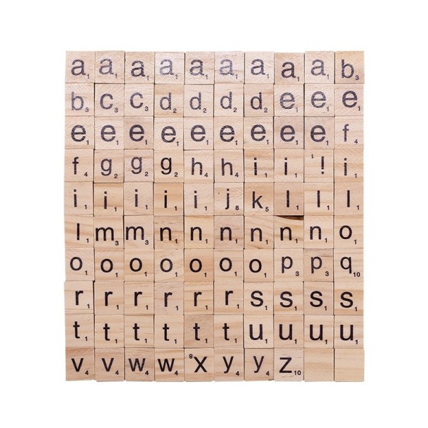 Scrabble Letter Set 100 pcs 2
