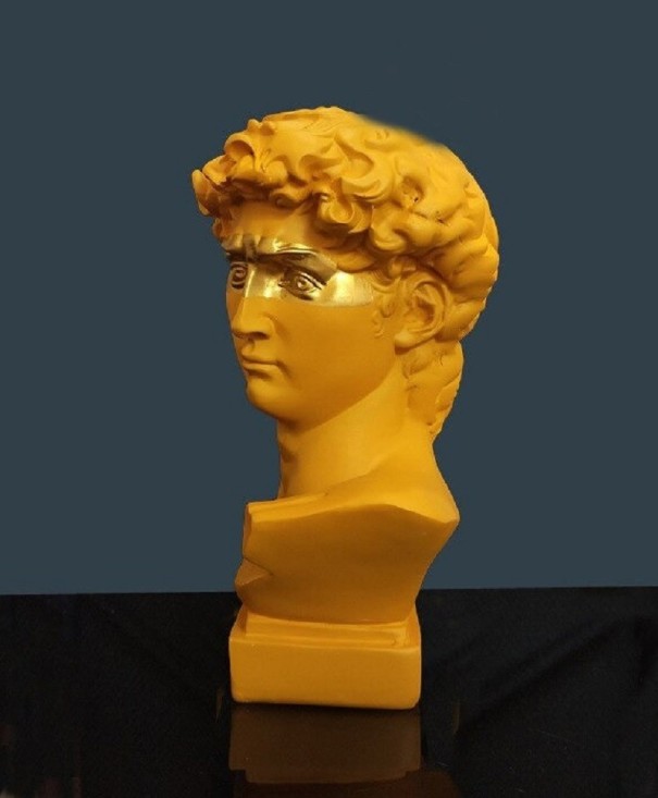 Sculpture Vase dark yellow