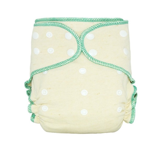 Scutece din pânză din fibră de cânepă verde