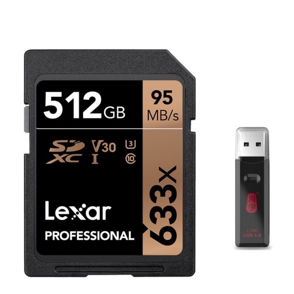 SDXC minneskort med läsare K193 512GB
